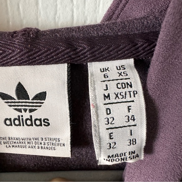 Adidas Adicolor Classics Faux Suede Hoodie Women's Size XS UK6 - Picture 11 of 11